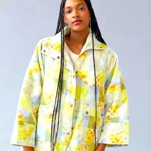 Urban Outfitters nylon patchwork printed puffer jacket